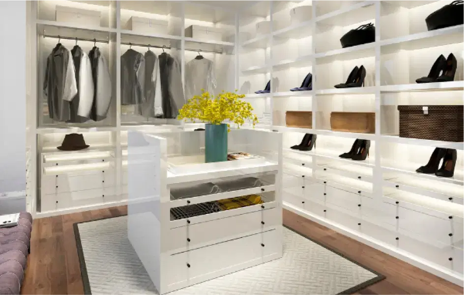 Walk in Island Wardrobes