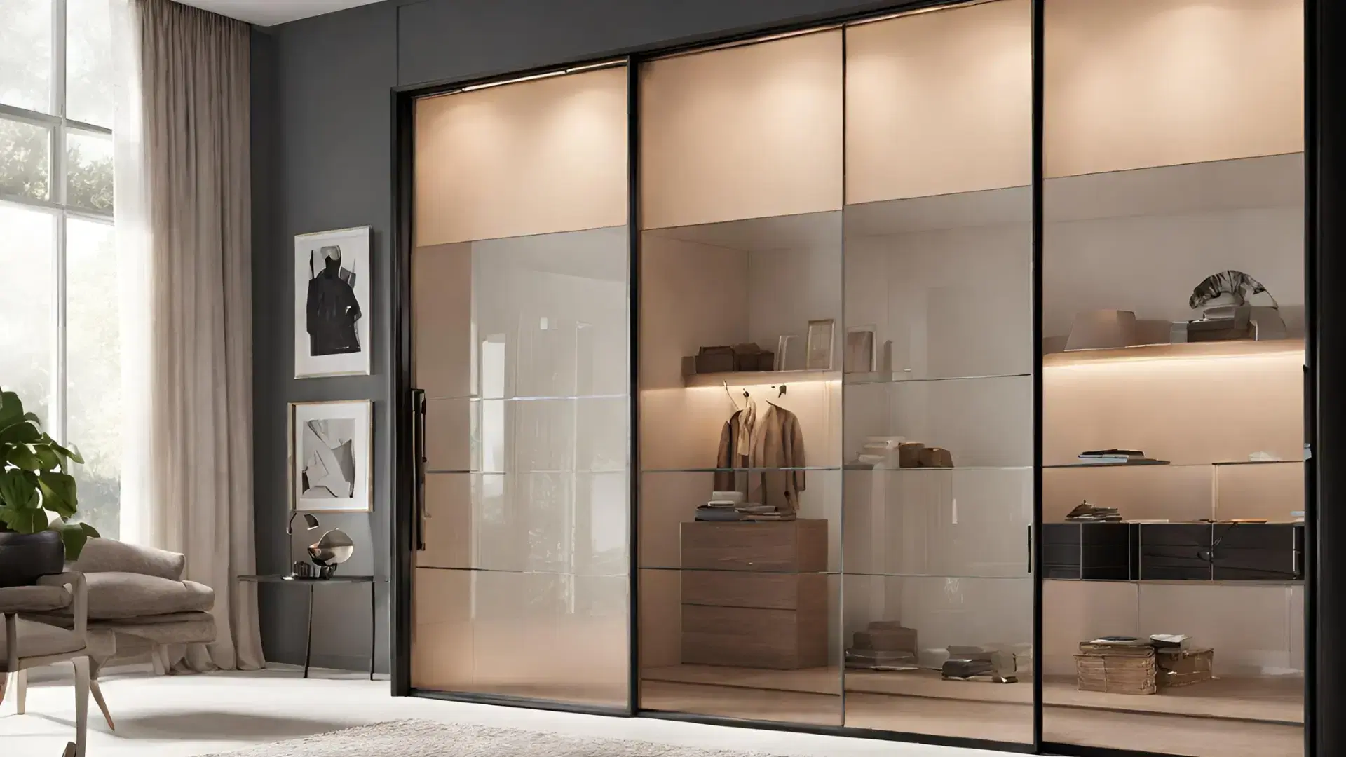 Glass sliding doors example 1