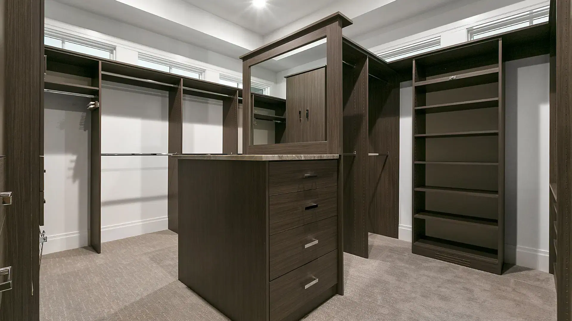 Economic Walk-in Island Wardrobes